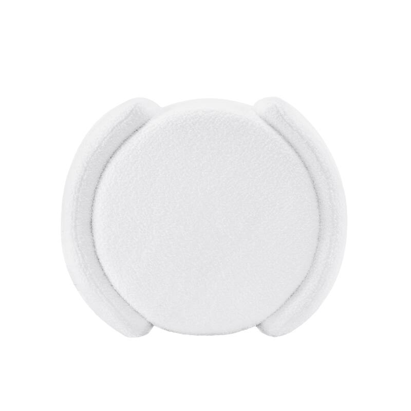Cozy Boucle Storage Ottoman Comfortable choice, multiple functions, classic design - White - Small