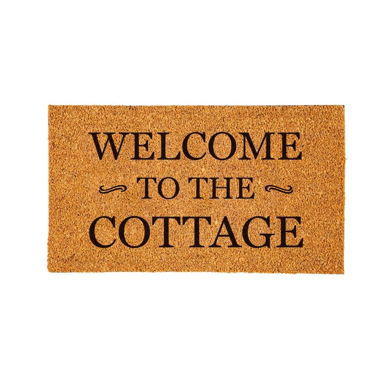 Coir Mat, Welcome to the Cottage, 16" x 28"