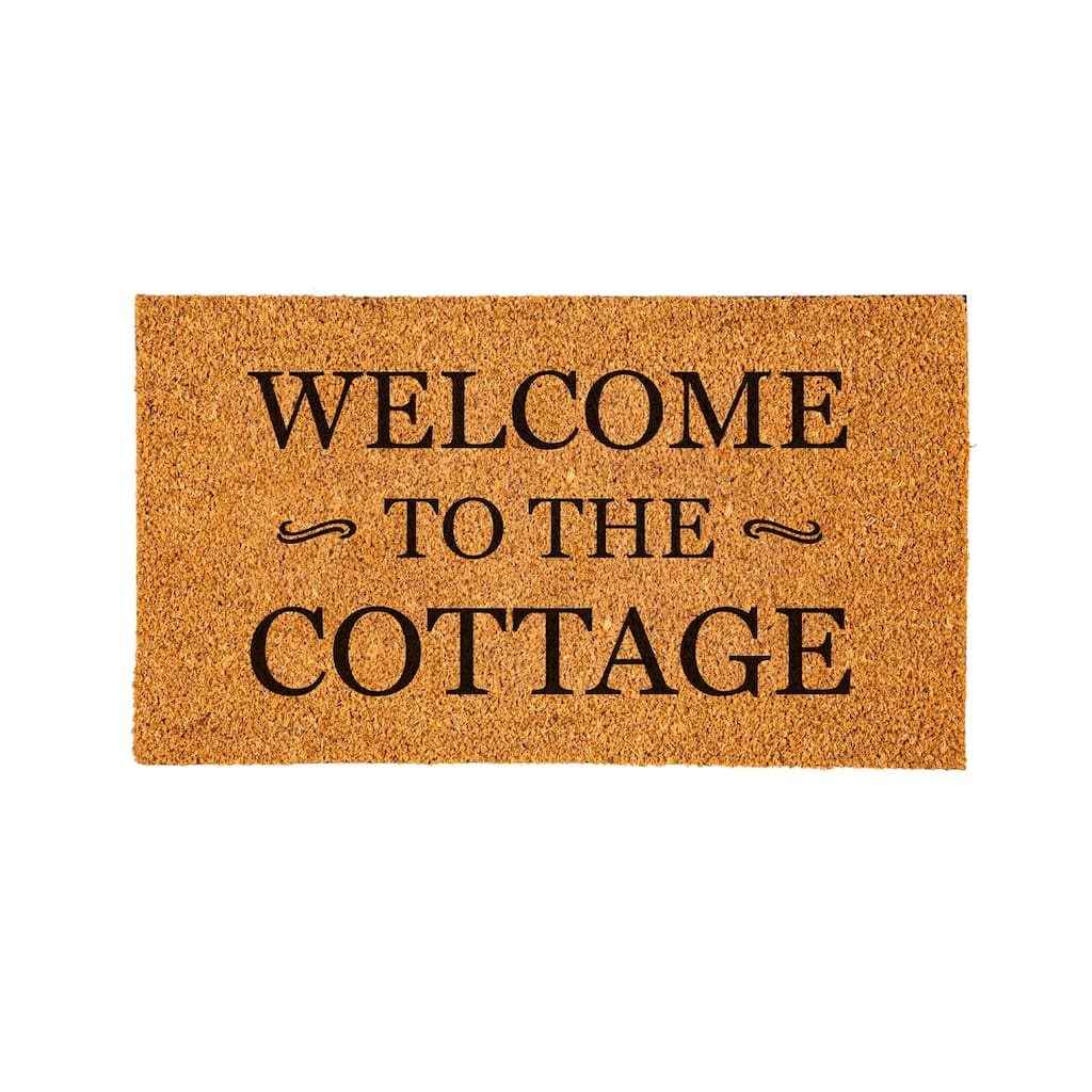 Coir Mat, Welcome to the Cottage, 16" x 28"