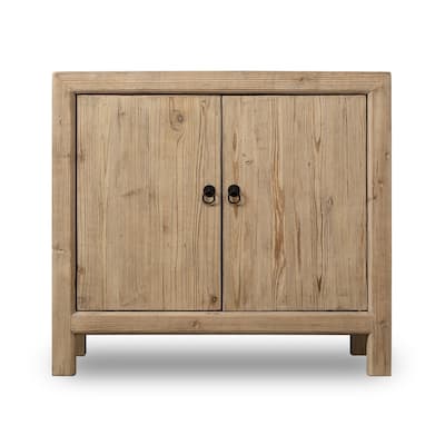 Two Doors Cabient Weathered Natural 39x18x35H - 54 x 84