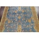 preview thumbnail 3 of 15, Distressed Over-dyed Floral Tabriz Persian Wool Area Rug Hand-knotted - 9'8" x 12'6"