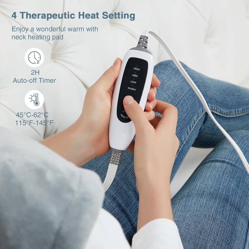 22"x19" Electric Fast Heating Pad for Neck & Shoulders, Best Gifts for Pain Relief