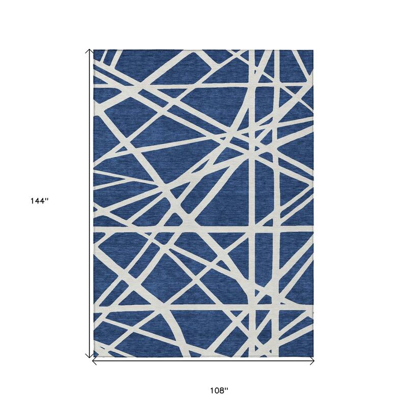 HomeRoots Geometric Transitional Rectangle Outdoor Rug