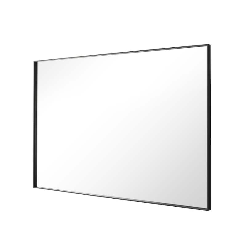 Modern Classic Black Metal Framed Full Length Mirror
