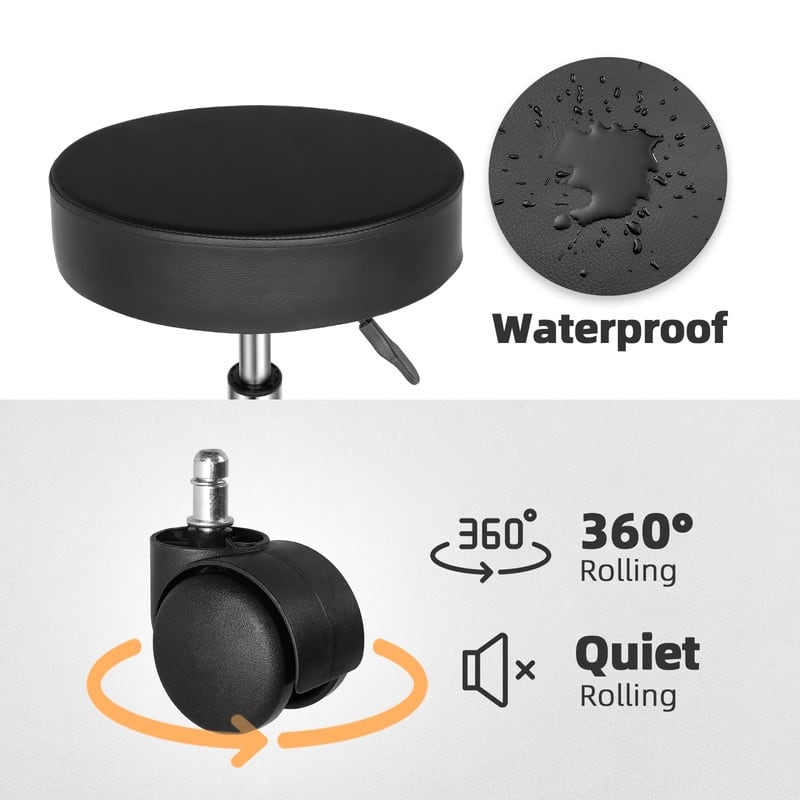 25"Round Stool Ha Ha Feet Rotation Bar Stool