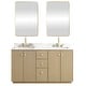 preview thumbnail 126 of 126, Oza Bath Vanity with Quartz Stone Top and Mirror