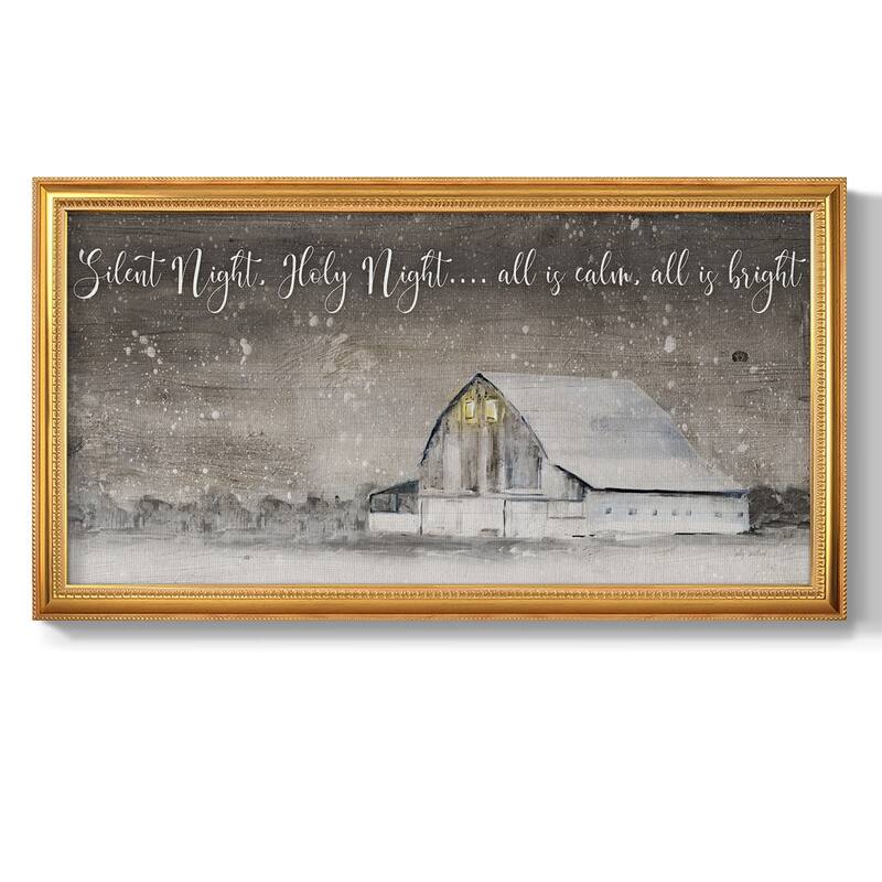 Silent Night Premium Framed Canvas- Ready to Hang