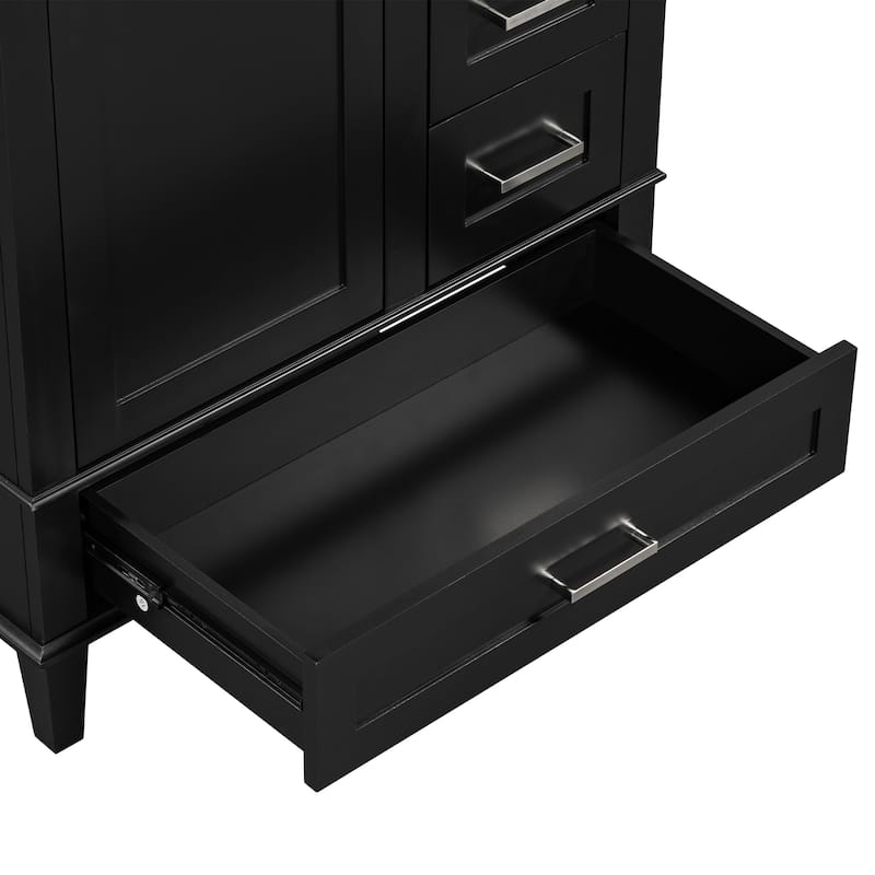 Roomfitters 30" Bathroom Vanity, Modern Cabinet with Sink Combo Set, Storage with Soft-Close Door and 3 Drawers