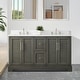 preview thumbnail 4 of 26, Vanity Art 60" Double Sink Bathroom Vanity with Top & Backsplash Grey