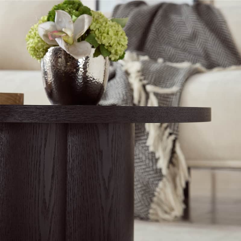 Round Coffee Table, Modern Accent Tea Table for Bedroom, Living Room, Office Apartment