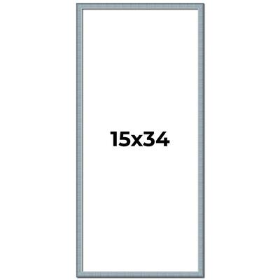 15x34 Frame Rustic Sky Blue Solid Wood Picture Frame | 0.75 Inch