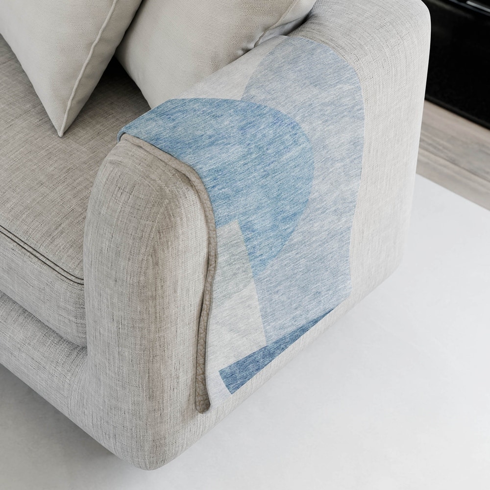 Premium Machine Washable Floral Sherpa Throw Blanket