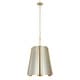 preview thumbnail 1 of 9, Varaluz Peep Show 6-Light Pendant - Sunwashed Silver/Brushed Sienna Gold, Brass