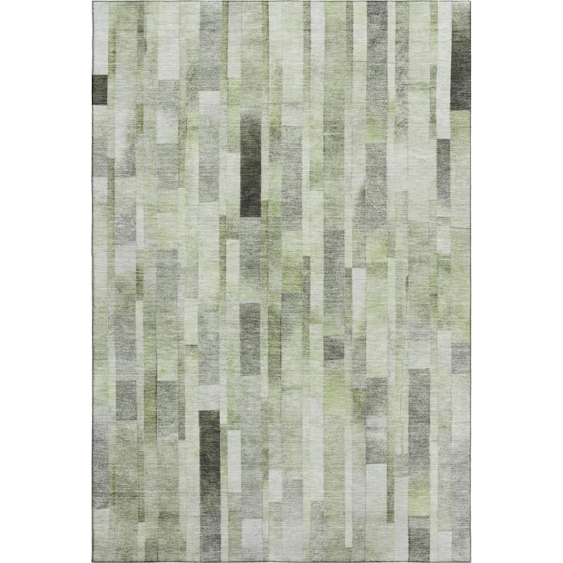 Premium Washable Super Soft Geo Stripe Mayfield Rug