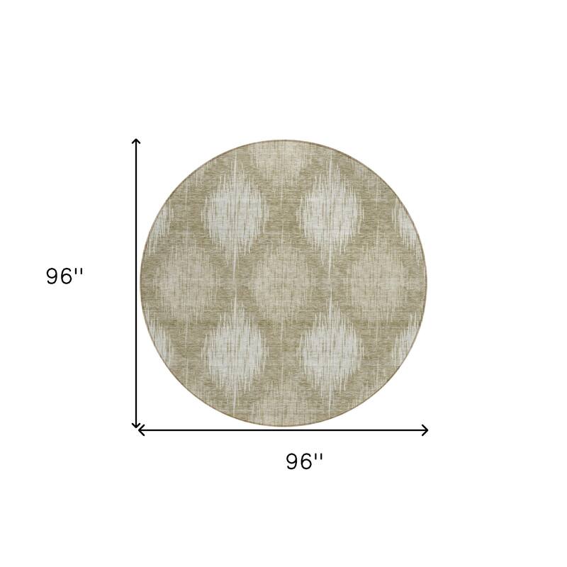 HomeRoots Ikat Transitional Rectangle Outdoor Rug