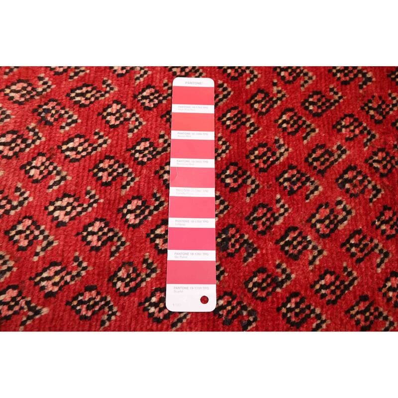 ECARPETGALLERY Hand-knotted Andelz Red Wool Rug - 3'3 x 10'2