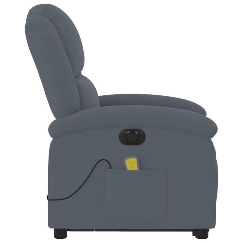 vidaXL Stand up Massage Recliner Chair Power Lift Wingback Armchair Velvet