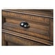 preview thumbnail 9 of 10, Magnussen Home Bay Creek Toasted Nutmeg 80" Console - 80"W x 18"D x 32"H