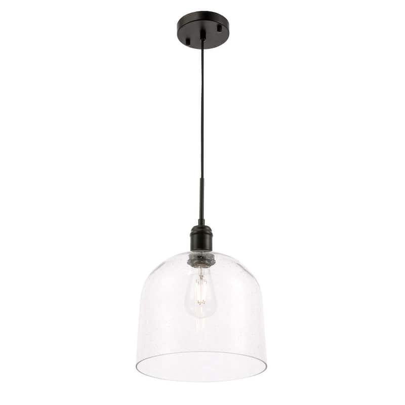 Candie 10-Inch 1-Light Clear Glass Pendant