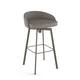 Option Taupe Grey Faux Leather / Grey Metal