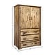preview thumbnail 2 of 4, Homestead Collection Pine Armoire/Wardrobe, Stained & Lacquered