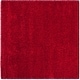 preview thumbnail 158 of 192, SAFAVIEH California Premium Shag Izat 2-inch Thick Area Rug 9' Square - Red - Square