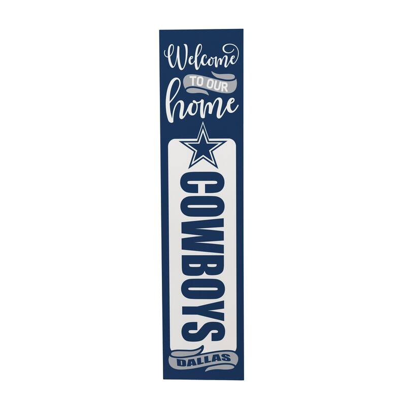 47" Double Sided Seasonal Porch Leaner, Dallas Cowboys - 47" x 11.25"