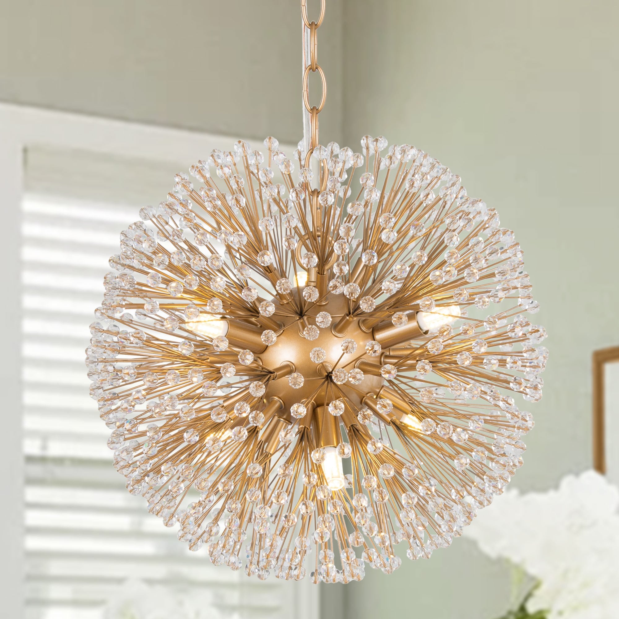 Crystal dandelion sale chandelier