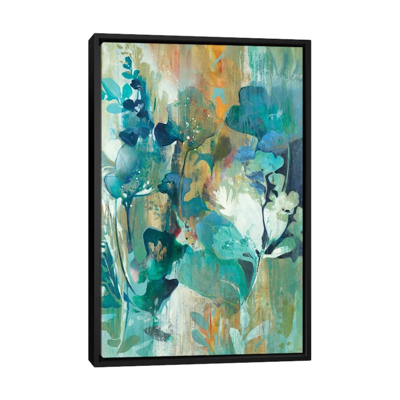 iCanvas "Botanical Illusion" by K. Nari Framed Canvas Print - Black - 40x26