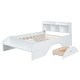 preview thumbnail 10 of 12, 2 Drawer Platform Bed Hidden Storage Drawers Bed Frame Wood Slat Support with Shelf Headboard Footboard, Full - Dark Green