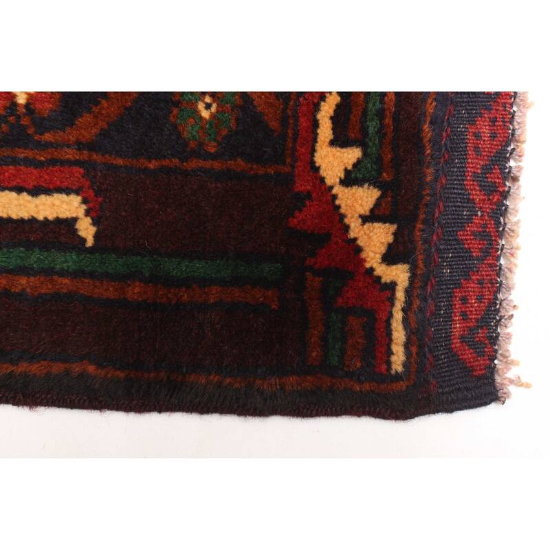 ECARPETGALLERY Hand-knotted Teimani Dark Navy Wool Rug - 3'10 x 6'6