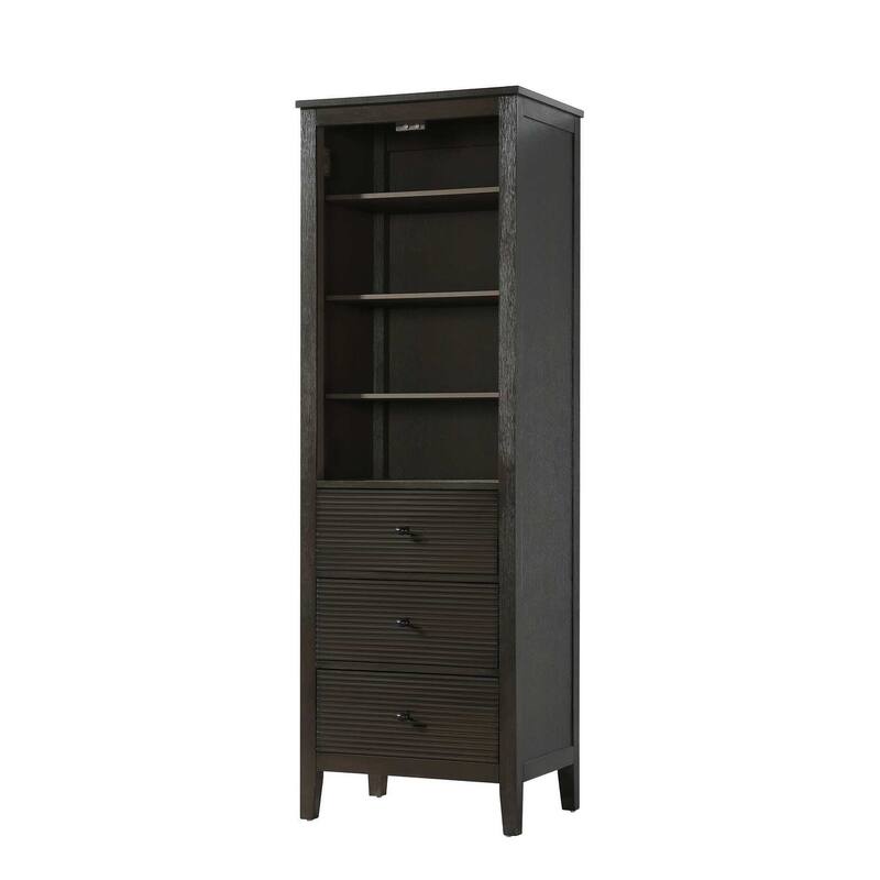 Kensington 16-28 Inch Open Shelving Bath Storage Cabinet