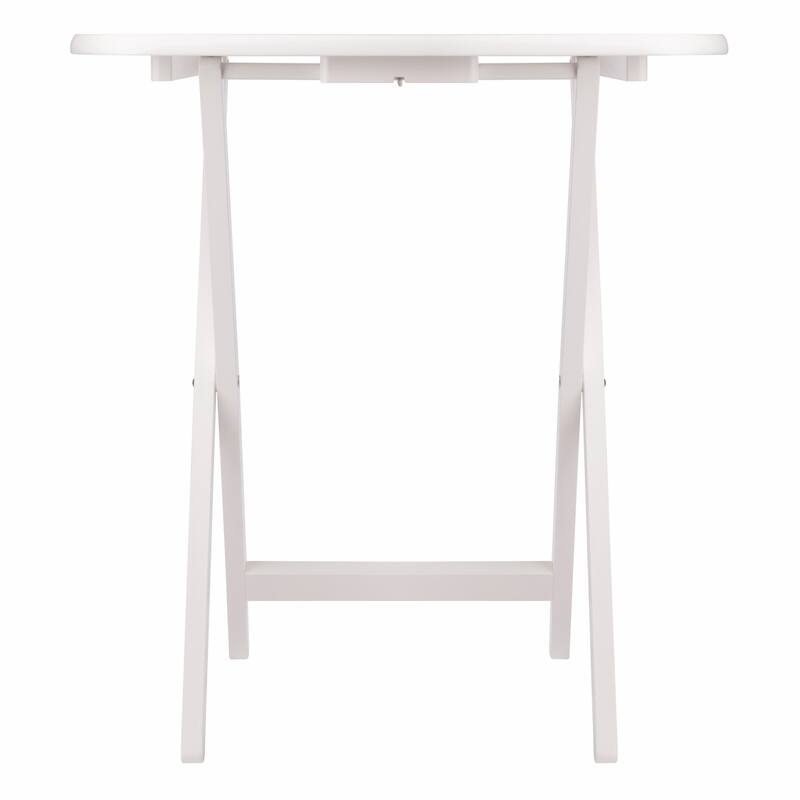 Corbett Oversized Snack Table set of 2 White Finish