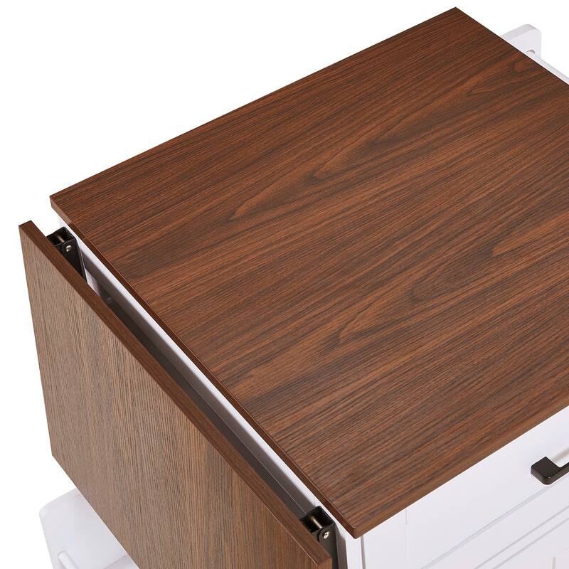 39.3" Kitchen Island with Drop Leaf, Kitchen Storage Island with Open Side Rack, One Drawer, Towel Rack, with Lockable Wheels