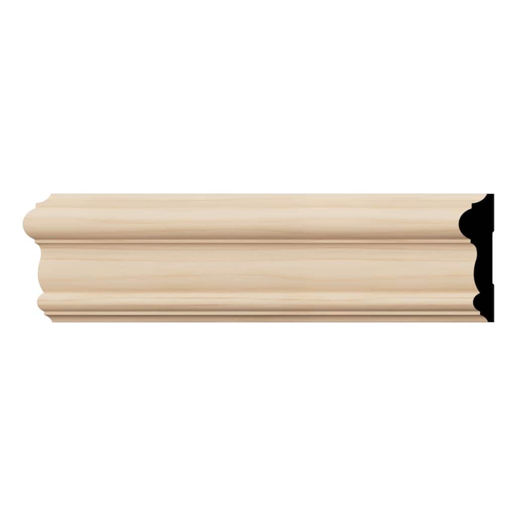 WM297: 11/16-in D x 3-in W x 96-in L Americraft Solid Hardwood Stain Grade Chair Rail Moulding