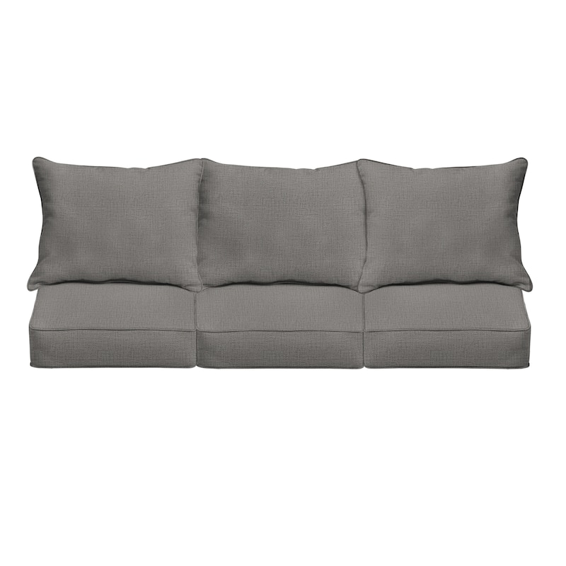 Sorra Home Indoor/Outdoor Deep Seating Sofa Pillow and Cushion Set
