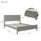 preview thumbnail 24 of 22, Queen Bed Frame in Gray with Pine and MDF for a Sleek Look
