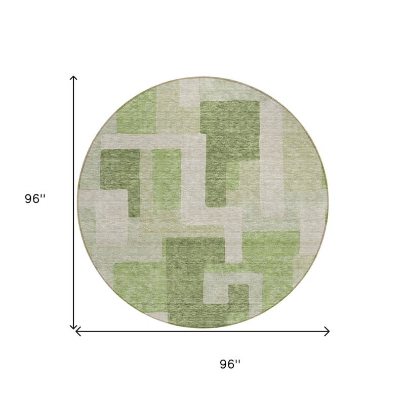 HomeRoots Geometric Transitional Rectangle Outdoor Rug