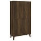 preview thumbnail 6 of 7, Elouise 4-Door Engineered Wood Tall Accent Cabinet Dark Pine