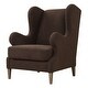 preview thumbnail 2 of 3, Uttermost 23839 Serpentine 30" Wide Wood Framed Polyester Accent Chair