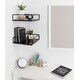 preview thumbnail 1 of 4, Kate and Laurel Lintz Modern Corner Shelf Set - 2 Piece