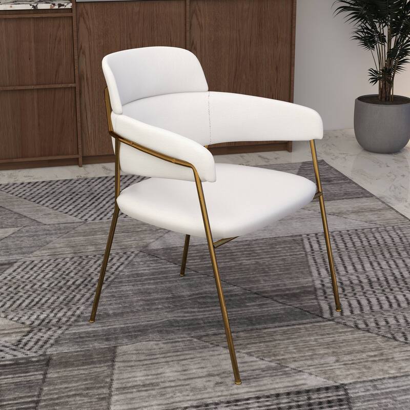 LeisureMod Axis Set of 4 Mid-Century Modern Dining Chair, Elegant Accent Side Chair for Home Office & Kitchen