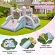 preview thumbnail 9 of 7, Kids Bounce House with Slide and 2 Boxing Columns Bouncy Castle for Party with 480W Blower - Multi - Multi