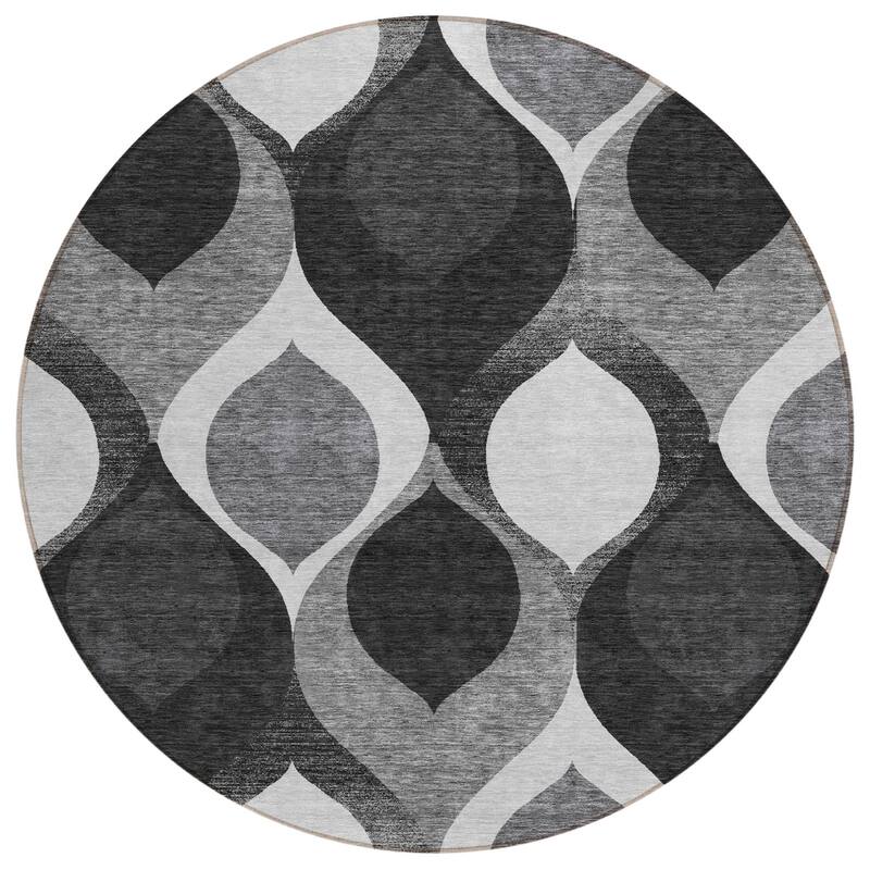 HomeRoots Ogee Transitional Rectangle Outdoor Rug