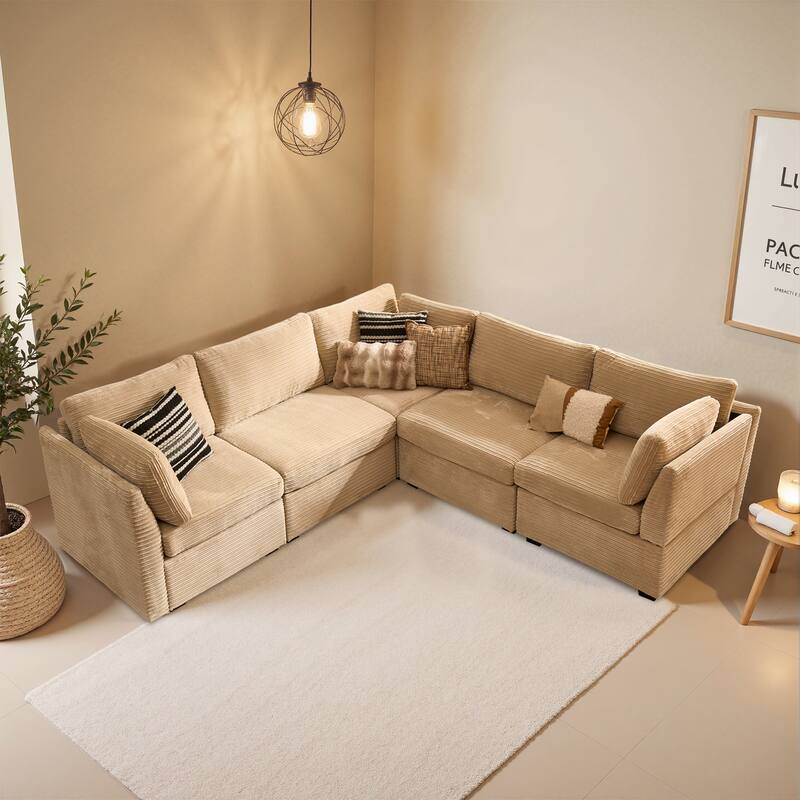OVIOS Lazy Living L-Shaped Sofa