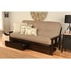 preview thumbnail 3 of 38, Porch & Den DeSoto Espresso Full-size Wood Storage Futon Set with Mattress