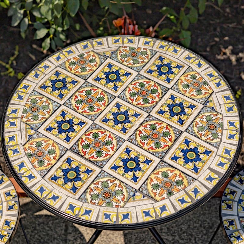 Mosaic Bistro Sets - 23.5"x23.5"x29.75"