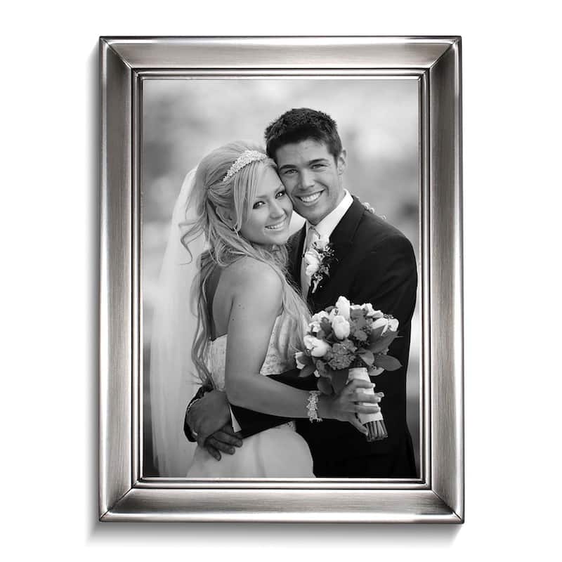 Curata Classic Brushed Pewter 5x7 Photo Frame