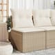 Option Beige and cream middle sofa