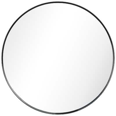 Ultra Stainless Steel Round Wall Mirror- 30"x30"